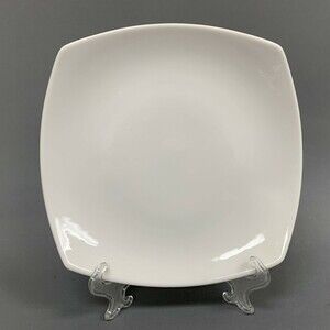 Royal Doulton Luncheon Dinner Plate All White Square 9 1/8 2000